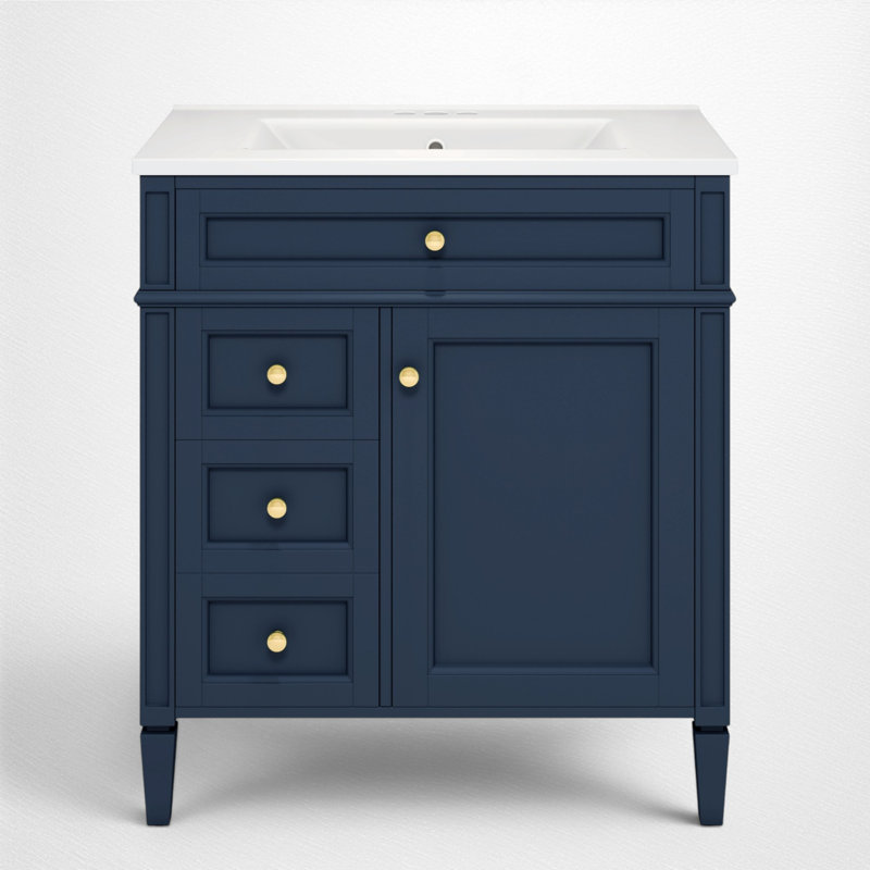 30" Single Bathroom Vanity Set, Blue