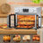 26QT Large Capacity French Double-Door Air Fryer Convection Toaster Oven With 14 Preset Menus And 7-In-1 Multi-Functionality, Ideal For Versatile Cooking