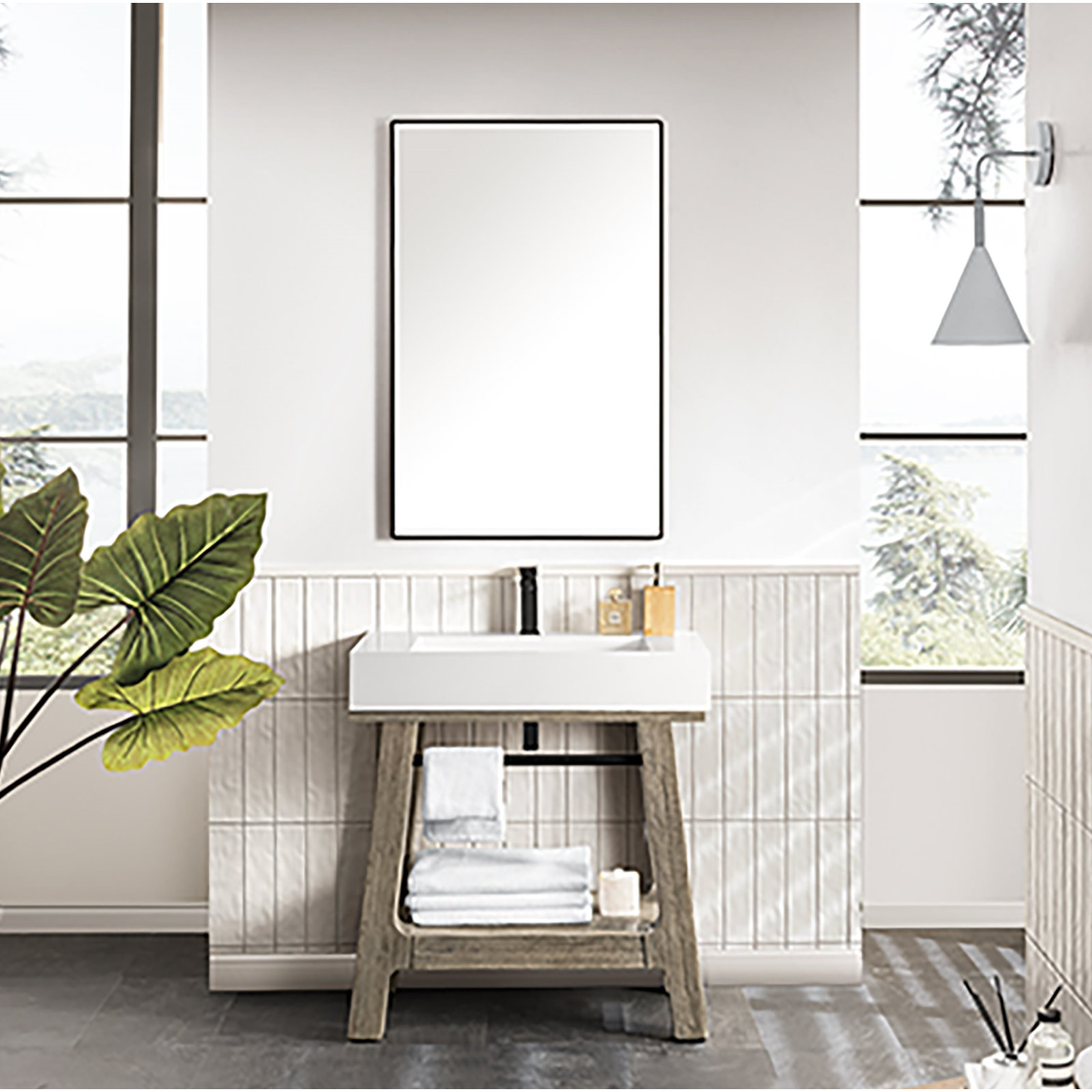 Auburn 31.5'' W Single Vanity, Glossy White