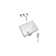 DROP Bath And Kitchen 17.9'' Gloss Ceramic Rectangular Bathroom Sink with Faucet and Overflow