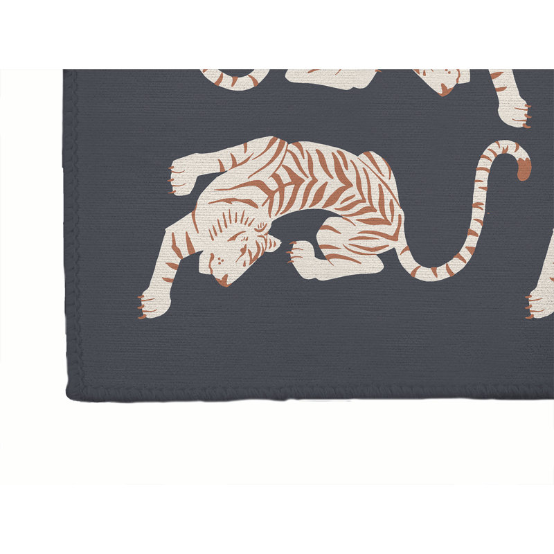 Hey Tiger Area Rug, Rectangle 2' x 3'
