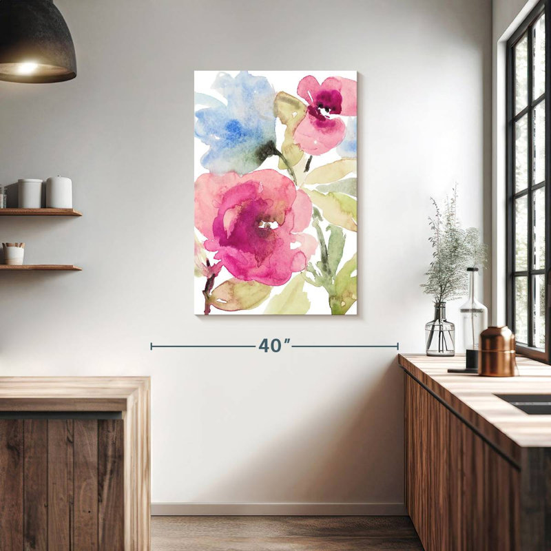 Avery Peaceful Florals I, H 39 po x l 26 po