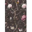 Papier peint floral rétro avec oiseaux