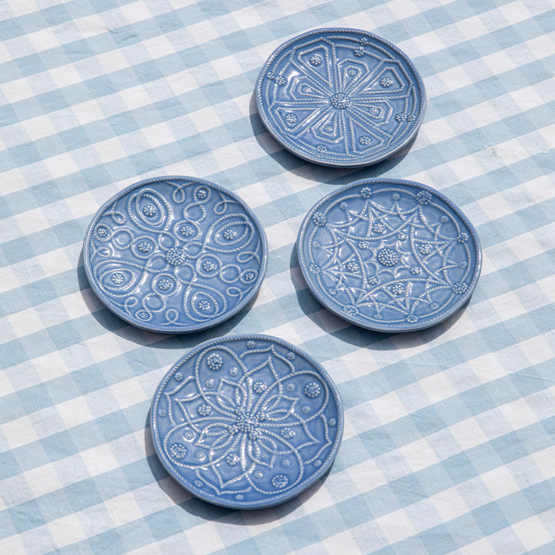 Jardins du Monde Side/Cocktail Plate Assorted - Chambray