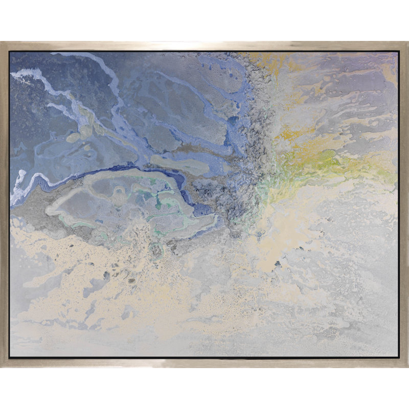 Bleu au-delà - Peinture sur toile, H 48 po x l 60 po x P 2,25 po