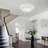 Lazzat LED Flush Mount Ceiling Light, 11in 1980lm Dimmable Modern Crystal Lights, Ceiling Lamp