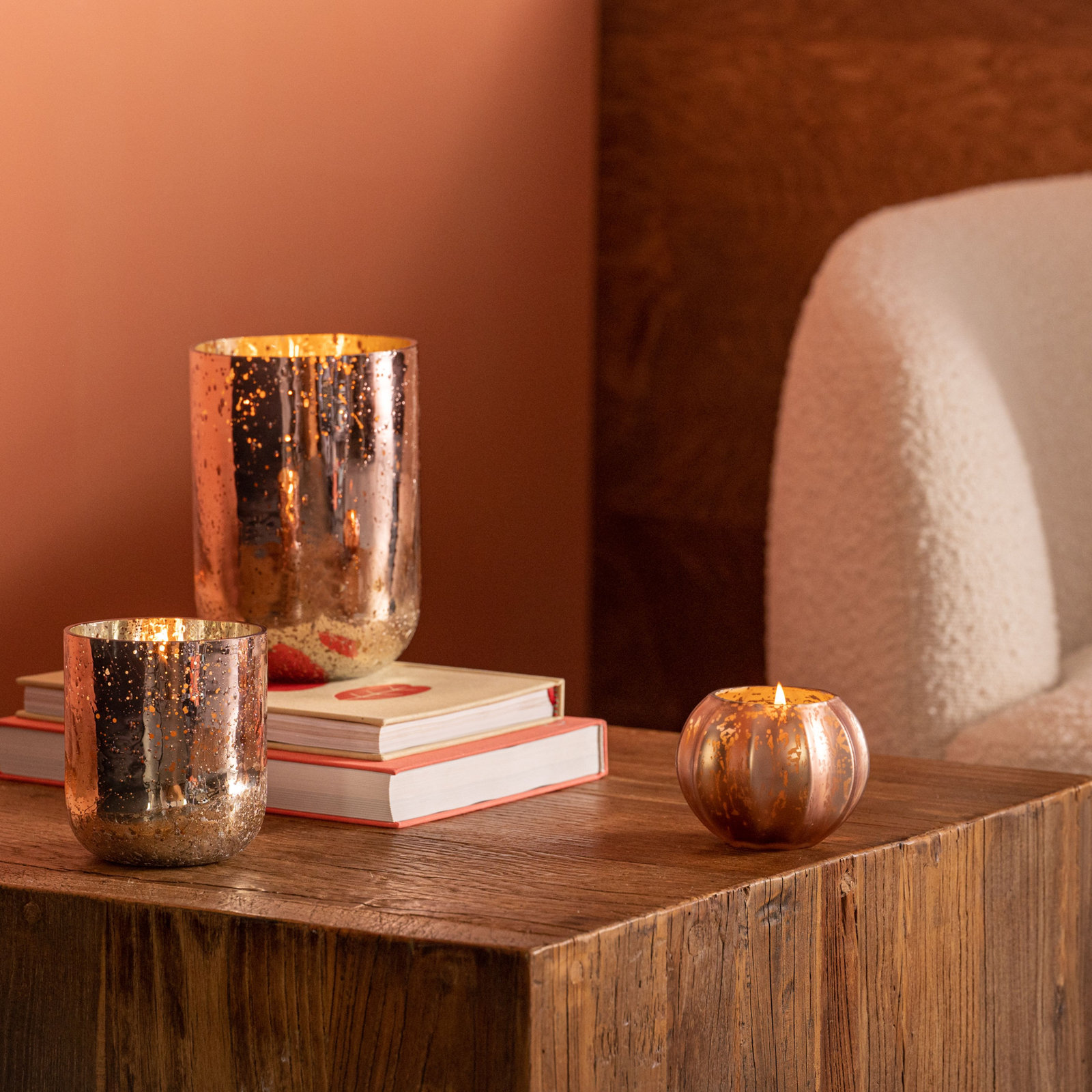 Woodfire Scented Jar Candle, Mercury Pumpkin