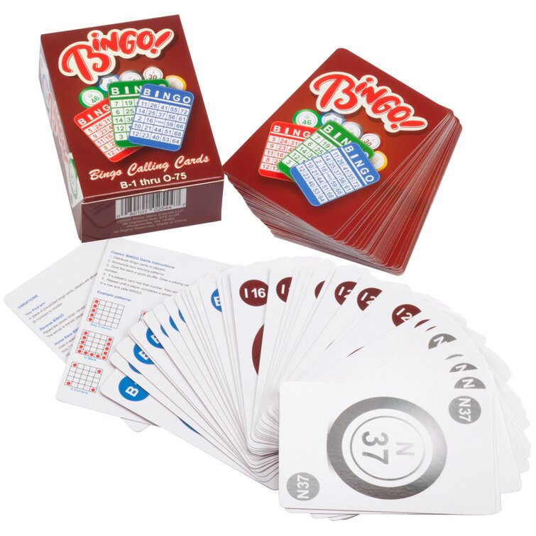 Gse Games & Sports Expert Bingo Chips And Bingo Calling Cards Deck 