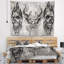 Tapisserie croquis de tatouage 3 demons Abstract-28503947