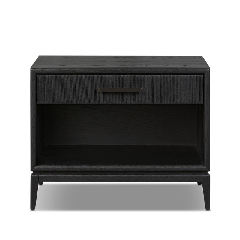 Rosenell Open Nightstand, Black