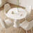 White Round Sintered Stone Dining table