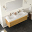 Ensemble de meuble-lavabo double 60 po avec lavabo