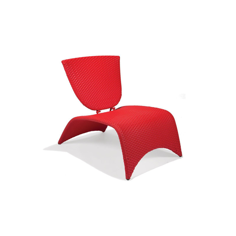 Malibu Nest Lounge Chair with Folding Back, Red
