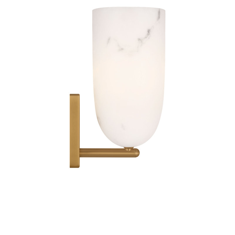 Savina 12 Sconce, Burnished Brass
