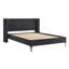 Lit Sawyer King capitonné à oreilles avec liseuses dissimulées et ports de chargement USB/A/C, chenille-458496242-458496252