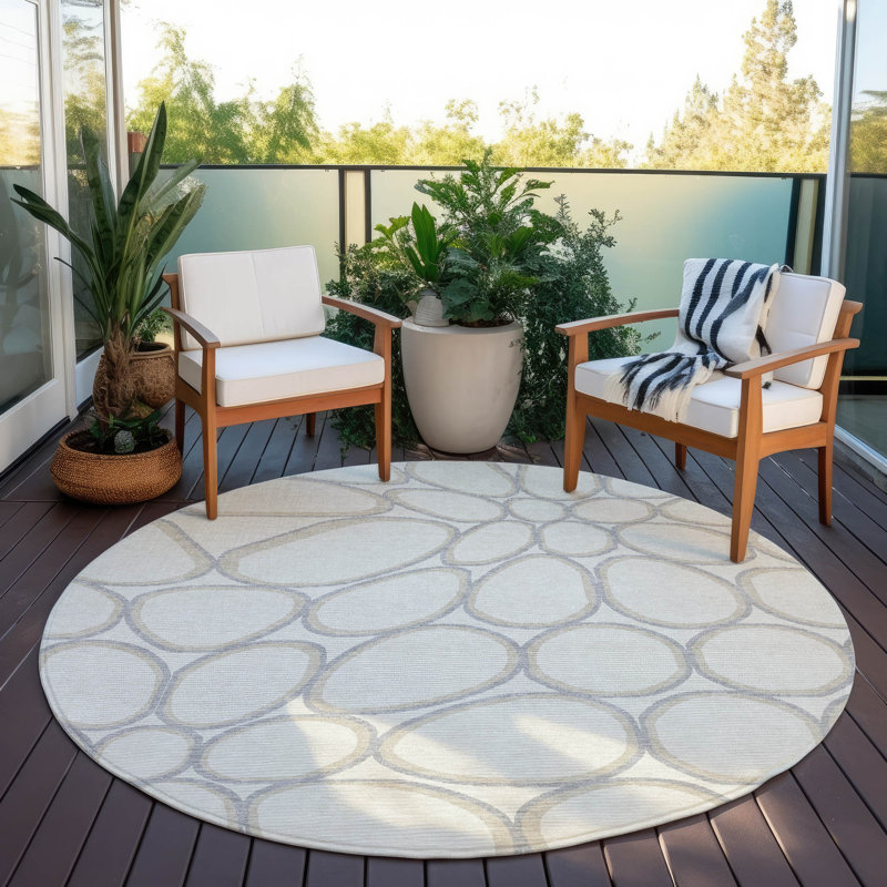 Tapis ivoire intérieur / extérieur Elantra , 8 pi x 8 pi