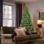7FT Pre-Lit PVC Christmas Tree, 400 UL Lights, 1072 Branch Tips, Auto-Unfold Memory Wire, Full Artificial Holiday Tree-721634130