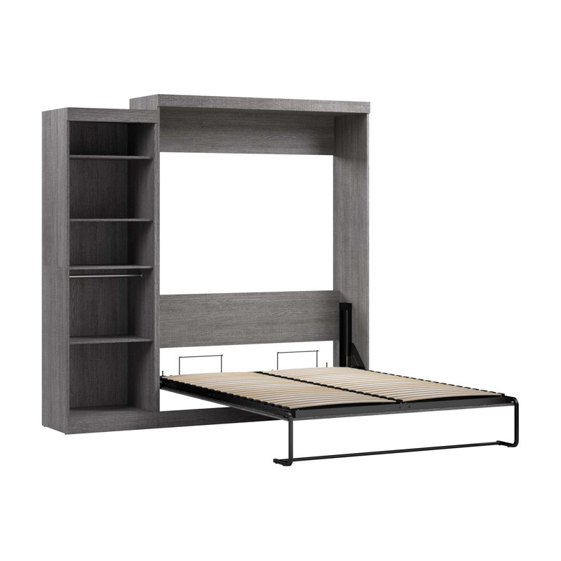 Grand lit plateforme Arthor, Écorce gris
