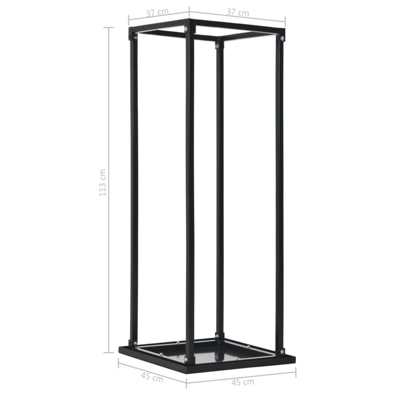 45cm W Vinyl Coated Steel Log Rack