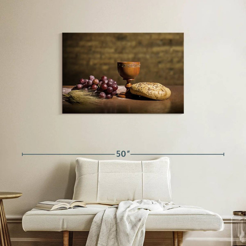 Adella Bread Grapes Wine, 24" H x 36" W