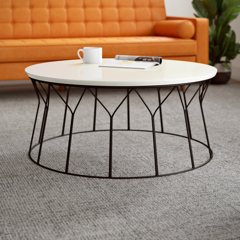Table basse Casey-Leigh, Blanc laqué