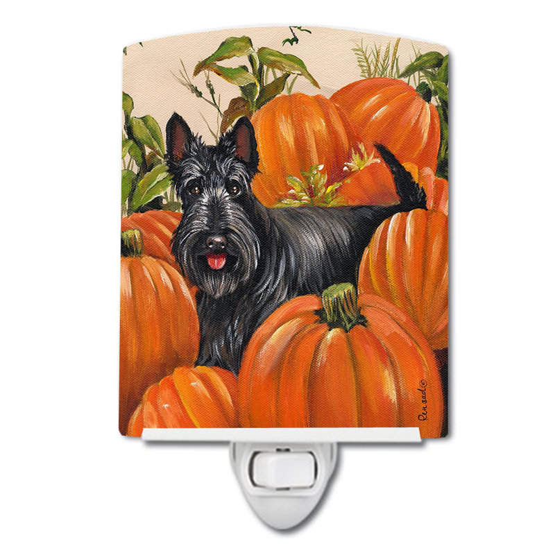 Veilleuse Westie, Terrier écossais citrouilles