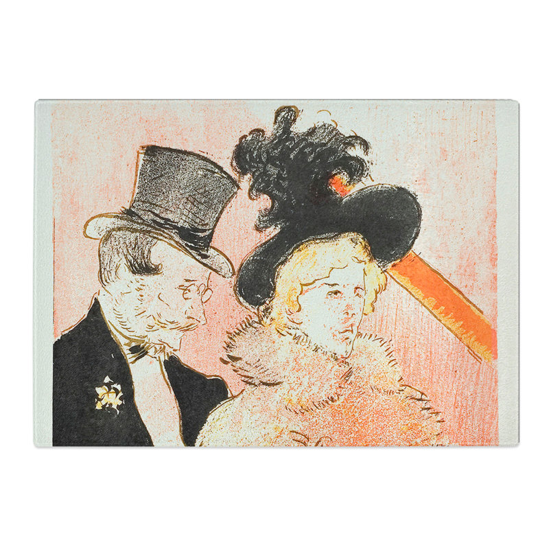 At the Concert by Henri De Toulouse-Lautrec Chopping Board, 0.4cm H x 29cm W x 39cm L