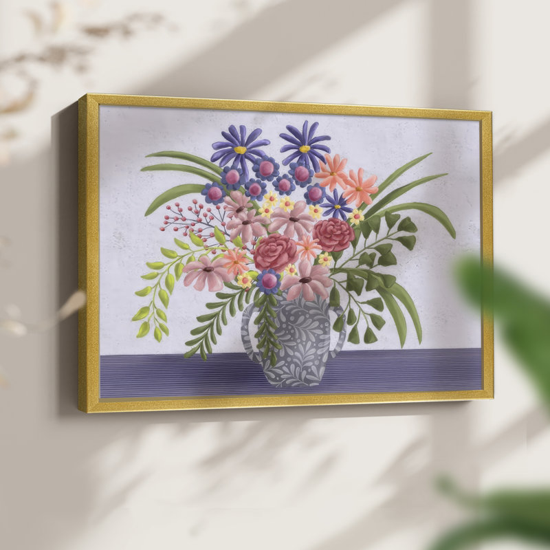 «Snappy Bouquet I», reproduction encadrée, H 8 po x l 10 po