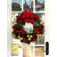 26" Holiday Wreath with UV Rated Boxwood Drop-In