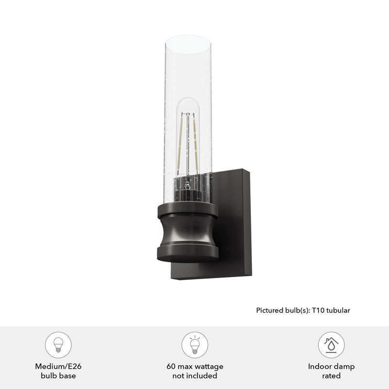Lenlock Aluminum Armed Sconce, Clear, Noble Bronze