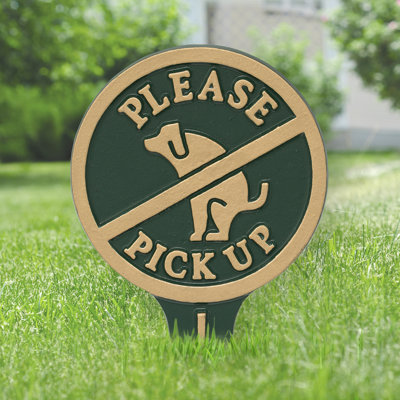 Kroeker Please Pick up Garden Sign