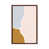 Classic Brown Wood Floater Framed