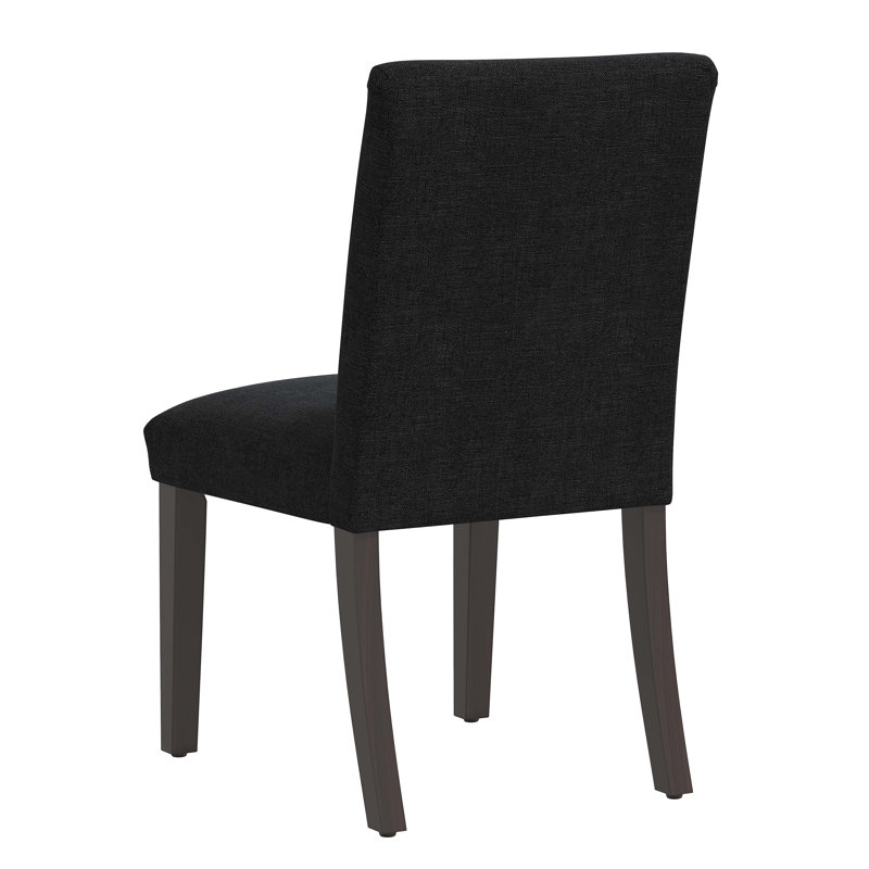 Chaise parsons en coton Sylva, Lin caviar texturé Zuma, Rouge antique Stewart