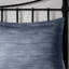 Rembourrage 7 pièces de coussins en seersucker bleu marine-127364669