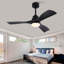 Hot vente ventilateur de plafond avec lumières 42 pouces avec télécommande, ventilateurs de plafond d'extérieur modernes à pales pour chambre à coucher / ferme / patio / intérieur