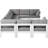 Emmalou 150 " W Patio Sectional with Cushions-61209661-61209660