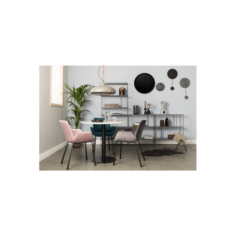 Britt Armchair, Dark Gray Velvet