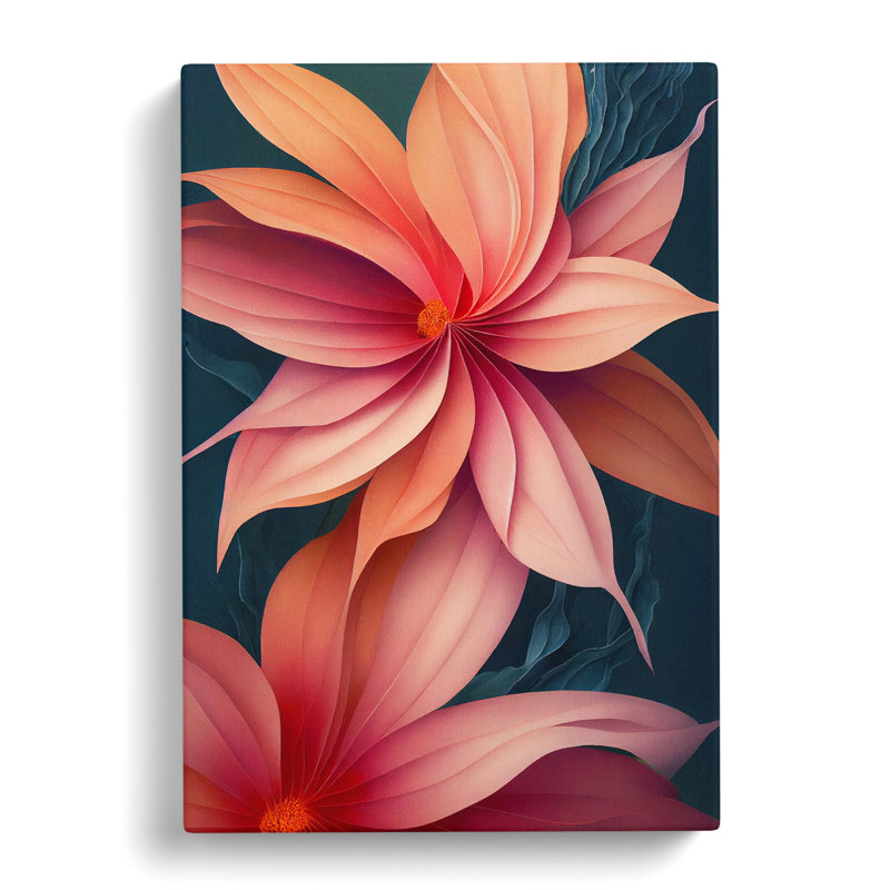 The Desirable Flowers - Wrapped Canvas Painting, 50cm H x 35cm W x 3cm D