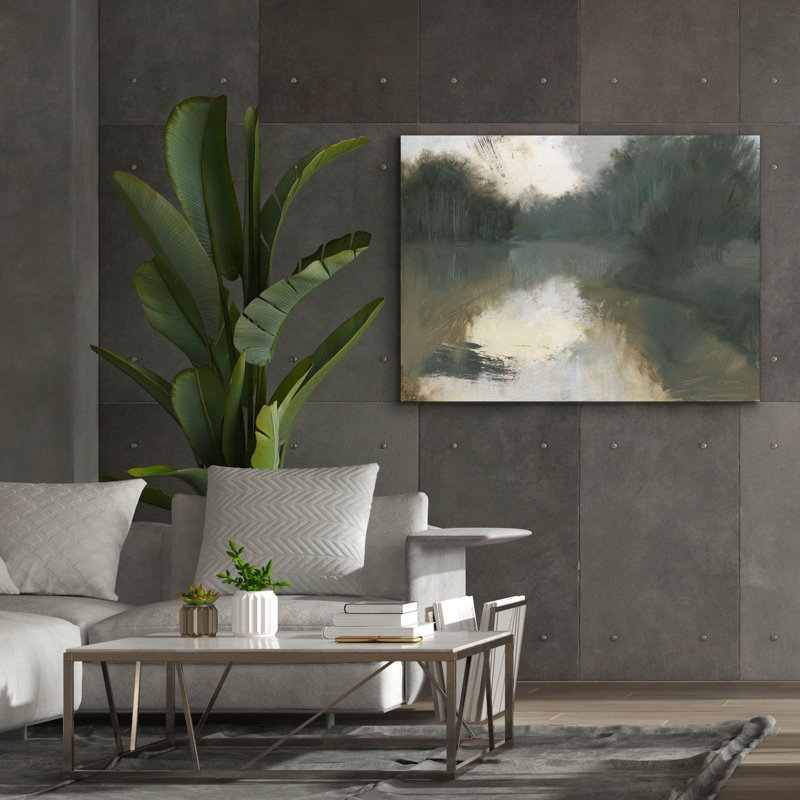 «Moody Landscape» par James Wiens, art mural sur toile, H 40 po x l 54 po