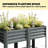 Patio Planter Box,Outdoor Elevated Planter Box,Raised Garden Bed-2081090423