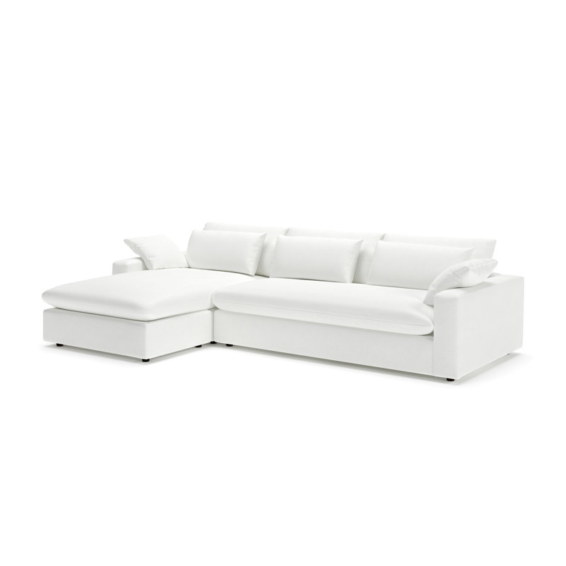 Remy 2-Piece Sectional, Left Hand Facing, John Flour Performance Linen Blend