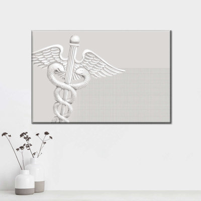 Medical Caduceus Canvas Print