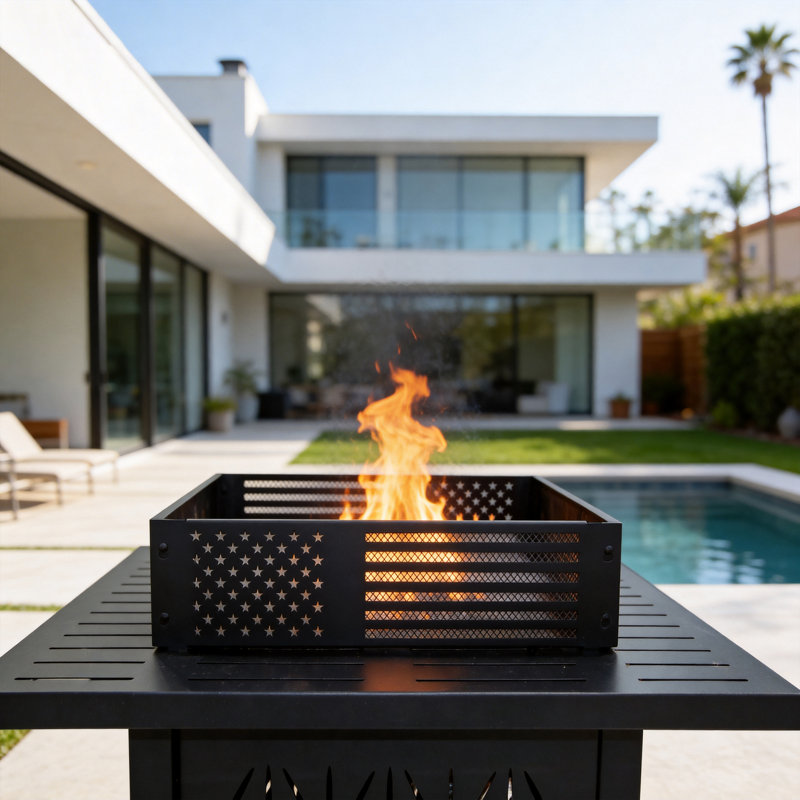 Pare-vent en acier pour foyer, pare-vent déflecteur de chaleur pour table de feu, pare-flamme en acier de calibre 19, pare-vent, installation sans outil