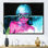 Shine Turquoise Sensual Portrait II - Glam, art mural sur toile