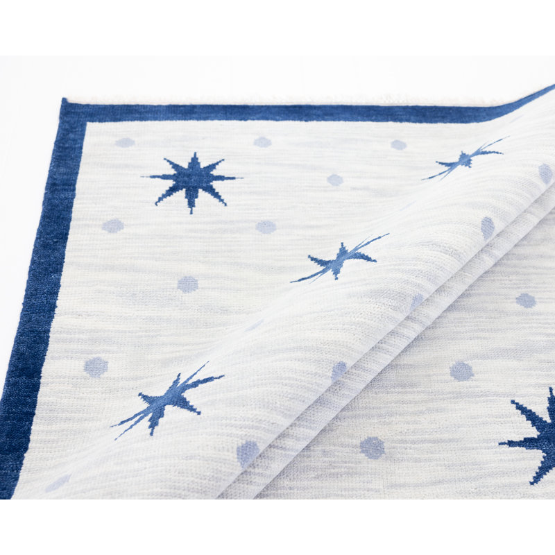 Lawson Hand Knotted Wool Starburst Area Rug, Square 12'