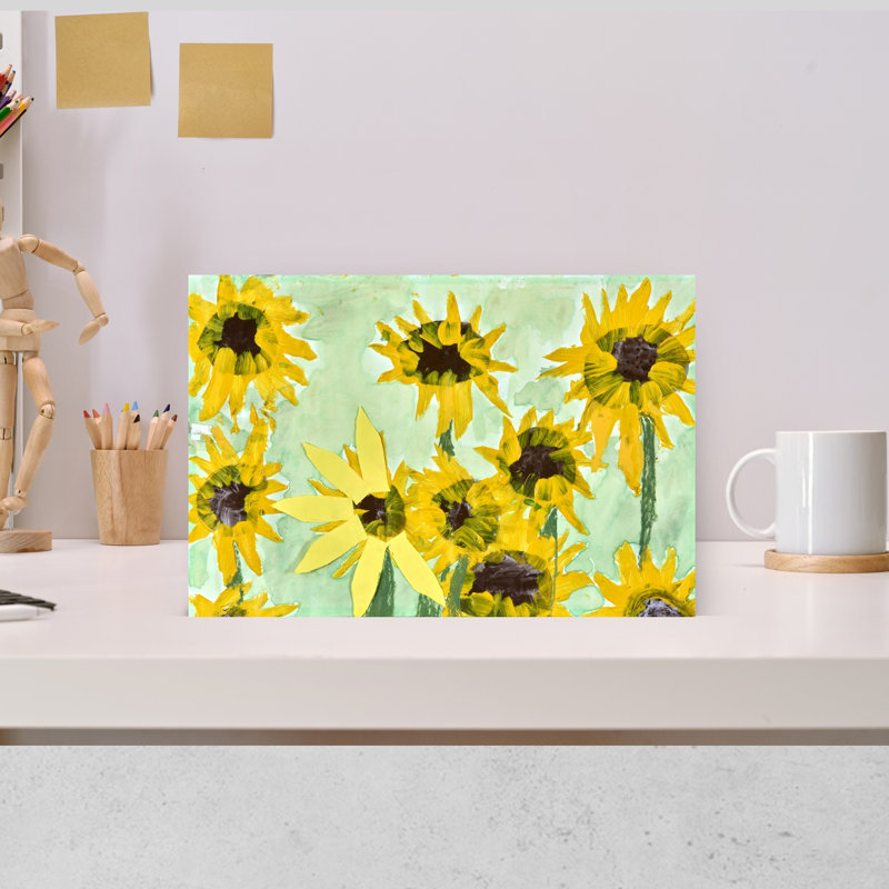 Tournesol jaune gai et classique, H 12 po x l 18 po