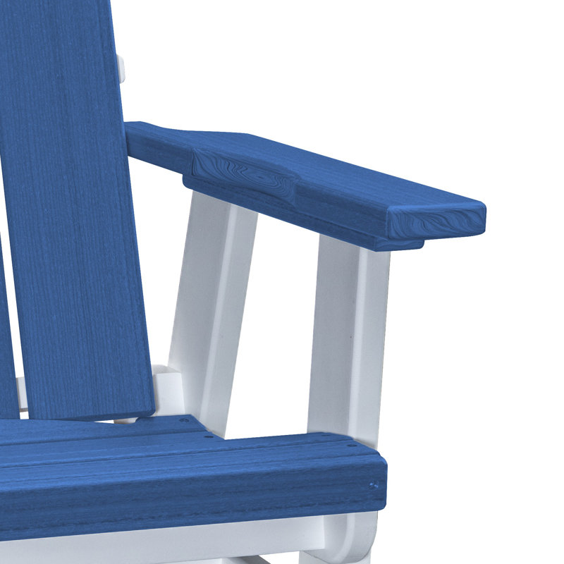 Fauteuil oscillant Brandon , Bleu / blanc