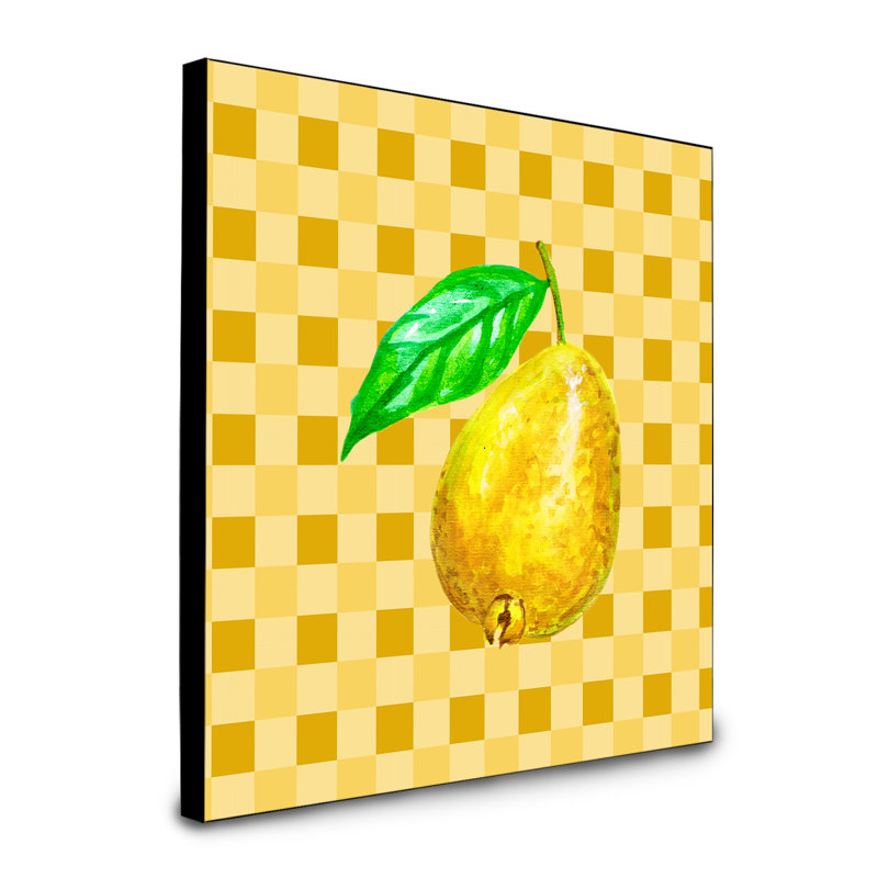 Panneau mural d’art guava on basketweave Lolly