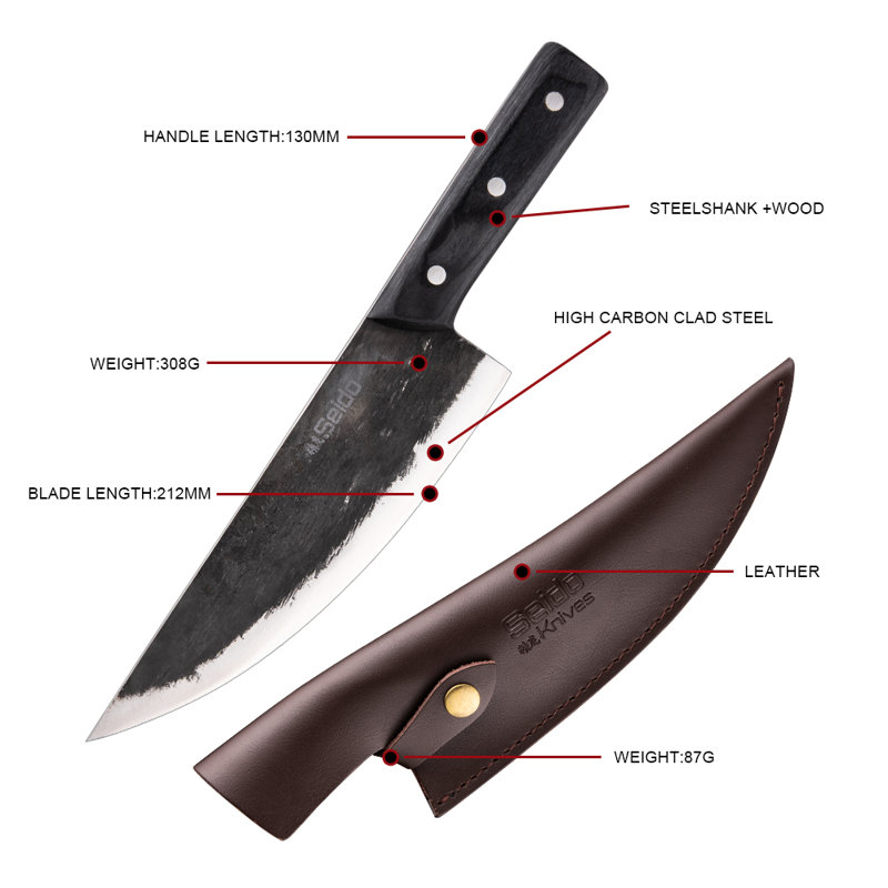Couteau Seido Knives Gyakusatsu Butcher's Chef