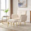 Fauteuil rembourré avec repose-pieds Vaishal-89242796